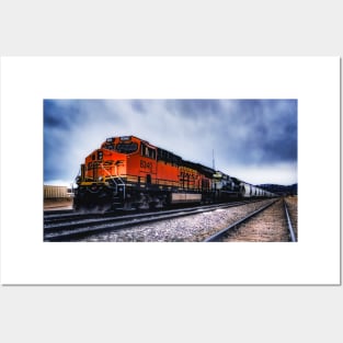 BNSF Engines at Rest Posters and Art